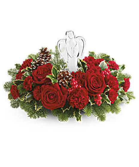 Teleflora's Evergreen Blooms Bouquet