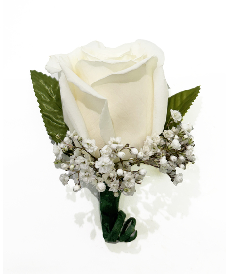 White Rose Boutonniere