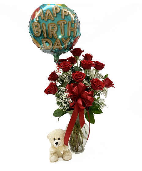 Birthday Rose Package  Salisbury & Ocean Pines (MD) Kitty's Flowers