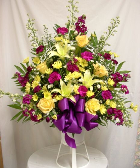 Purple and Yellow Basket