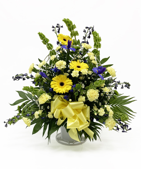 Blue and Yellow Basket