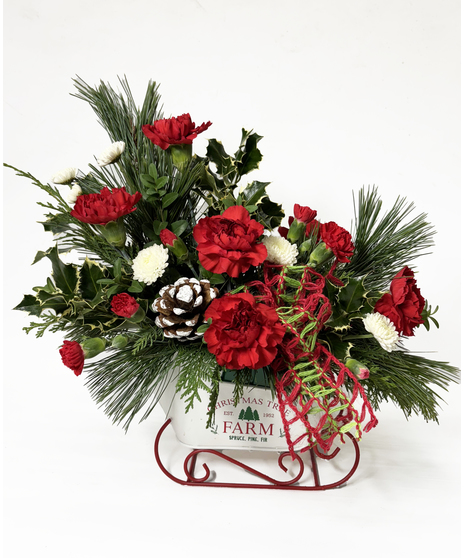Teleflora Snow What Fun Sleigh