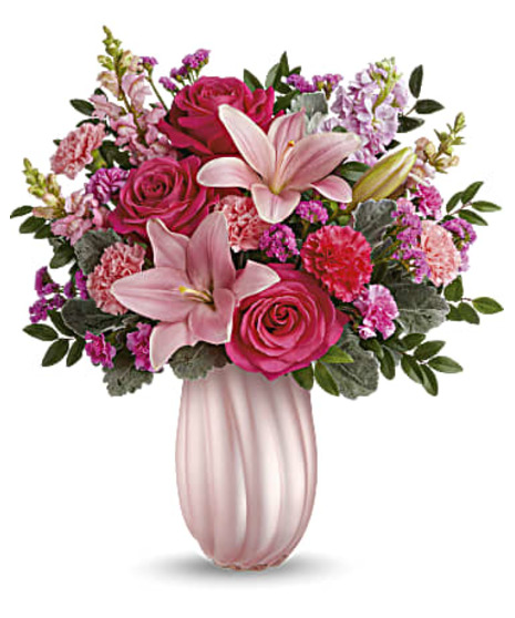 Teleflora's Rosy Swirls Bouquet